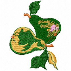Pear Embroidery Design 1 Pear Embroidery Design 1